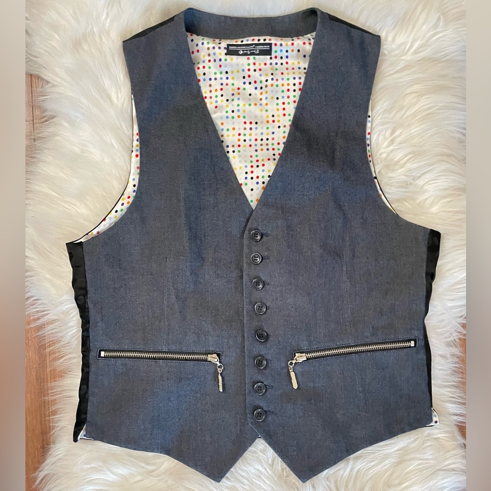Warhol Factory X Damien Hirst X Levis’s Denim Spot Vest - EHTF NWOT (SMALL)